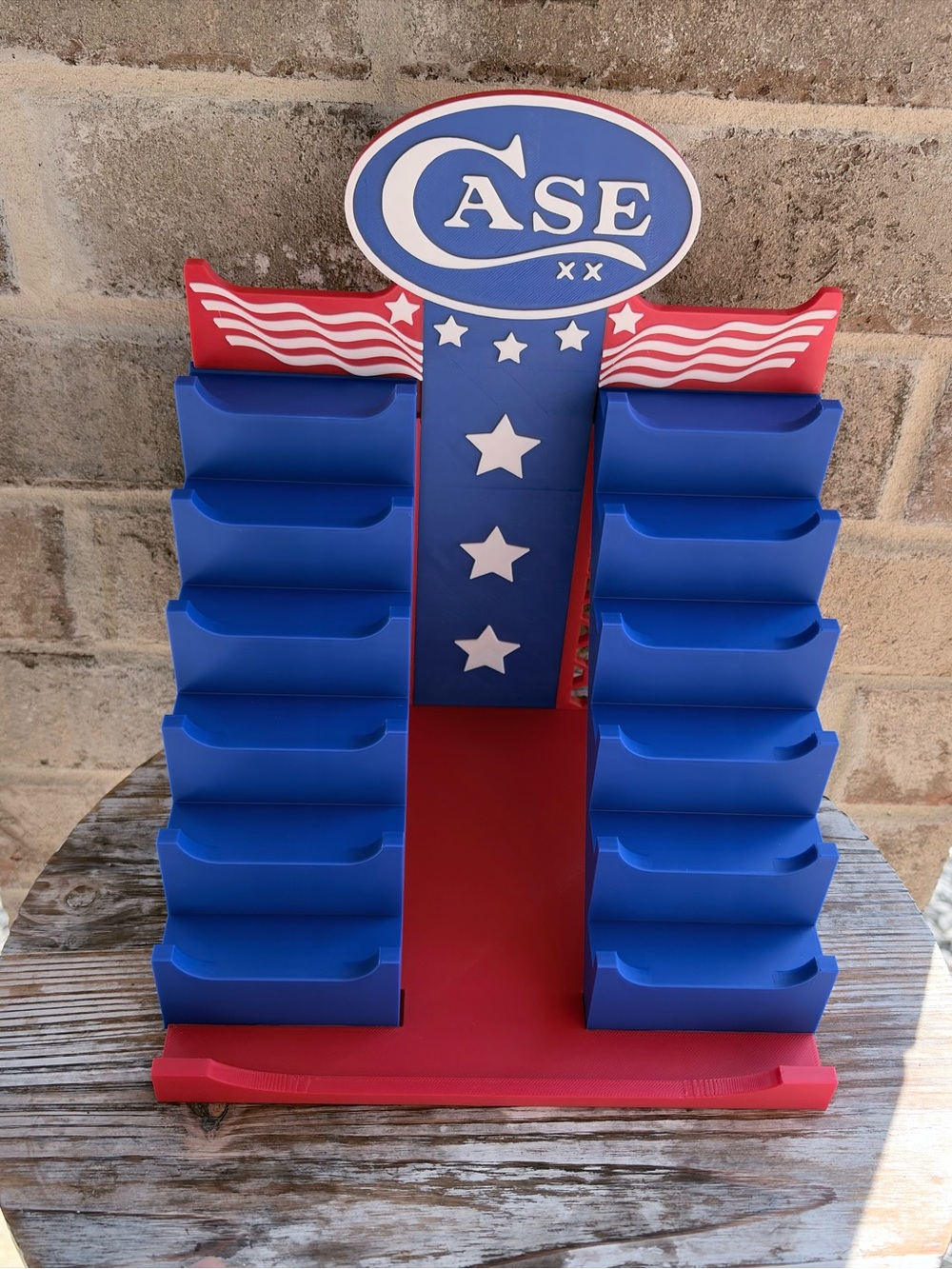 CASE Patriotic Blue & Red Pocket Display